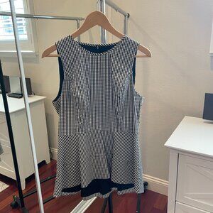 White House Black Market Sleeveless Peplum Top